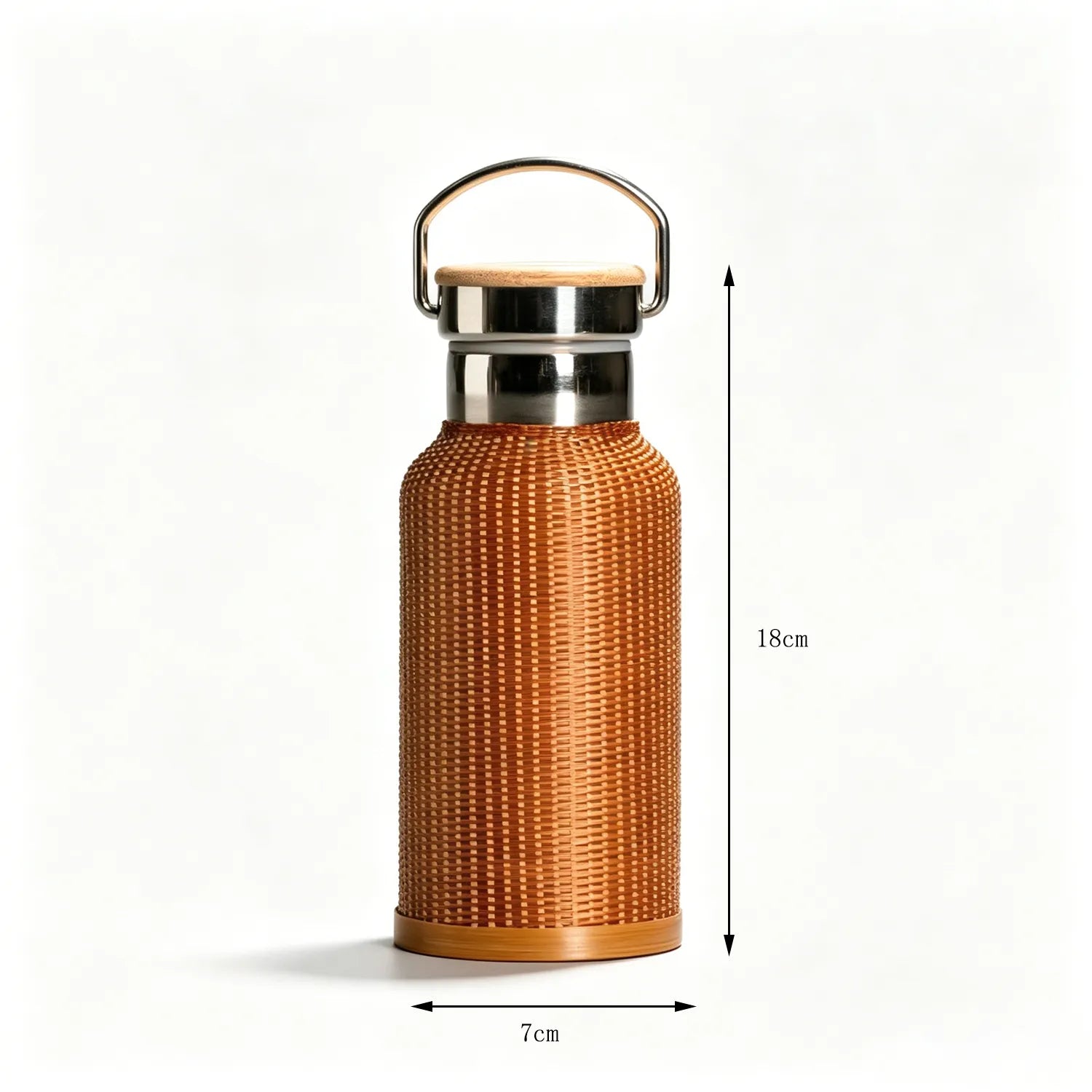 Vintage Bamboo Woven Insulated Travel Mug|11 Options Available