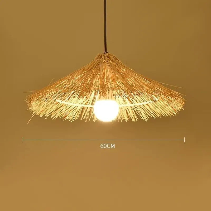 Zen Bamboo Pendant Lamp | 10 Woven Styles | Home & Commercial Use