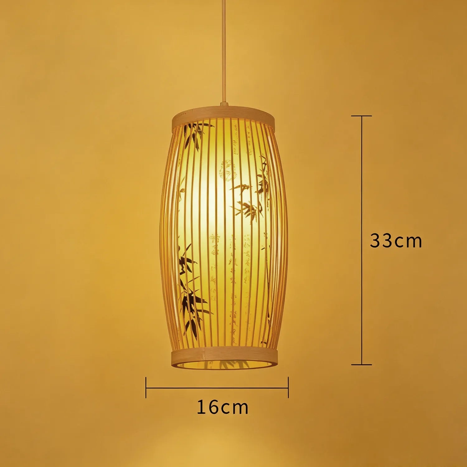 Handwoven Bamboo Pendant Lantern Light for Tea Room Dining Space|15 Options Available