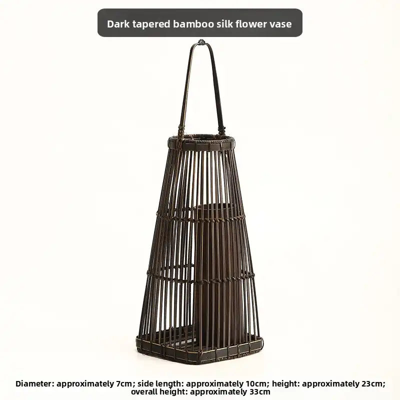 Handwoven Bamboo Zen Flower Vase – 29 Styles Available