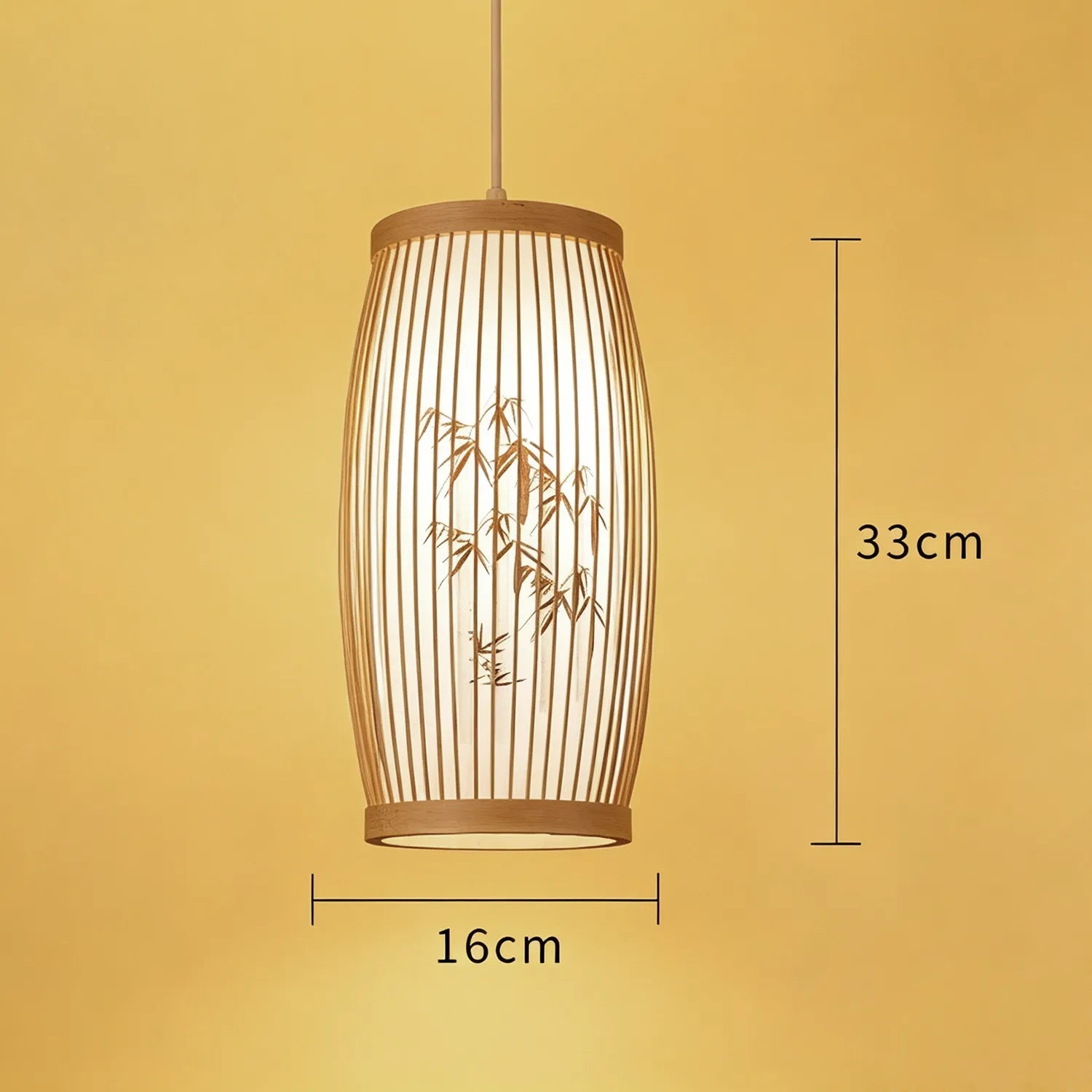 Handwoven Bamboo Pendant Lantern Light for Tea Room Dining Space|15 Options Available