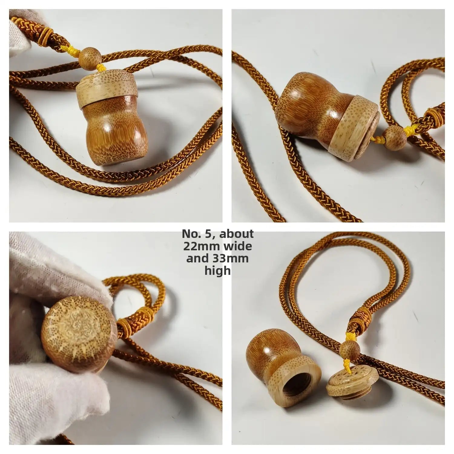 Solid Bamboo Root Pendant – Handcrafted (11 Styles)