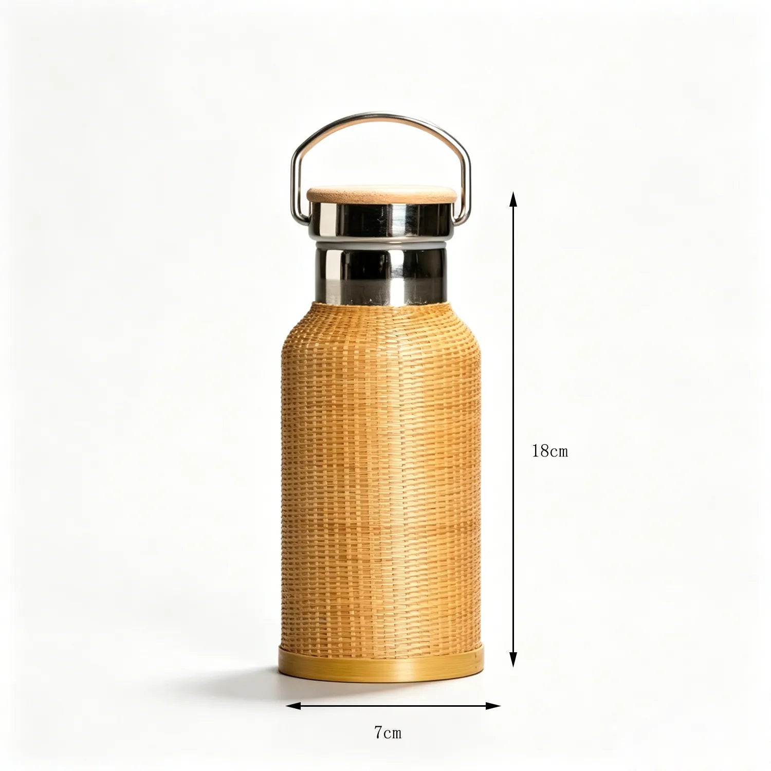 Vintage Bamboo Woven Insulated Travel Mug|11 Options Available