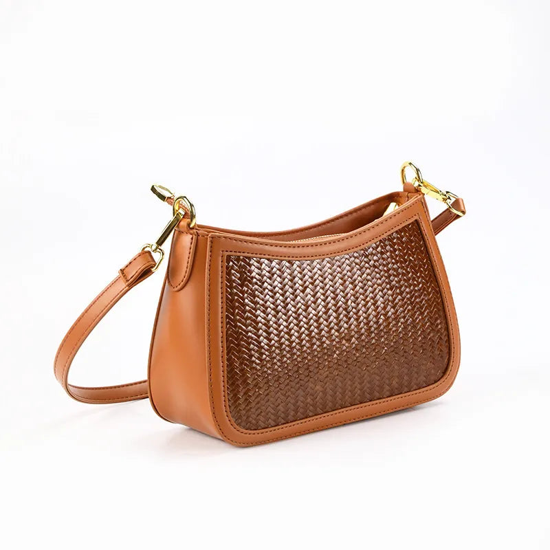 Vintage Bamboo Crossbody Handbag for Women|8 Options Available