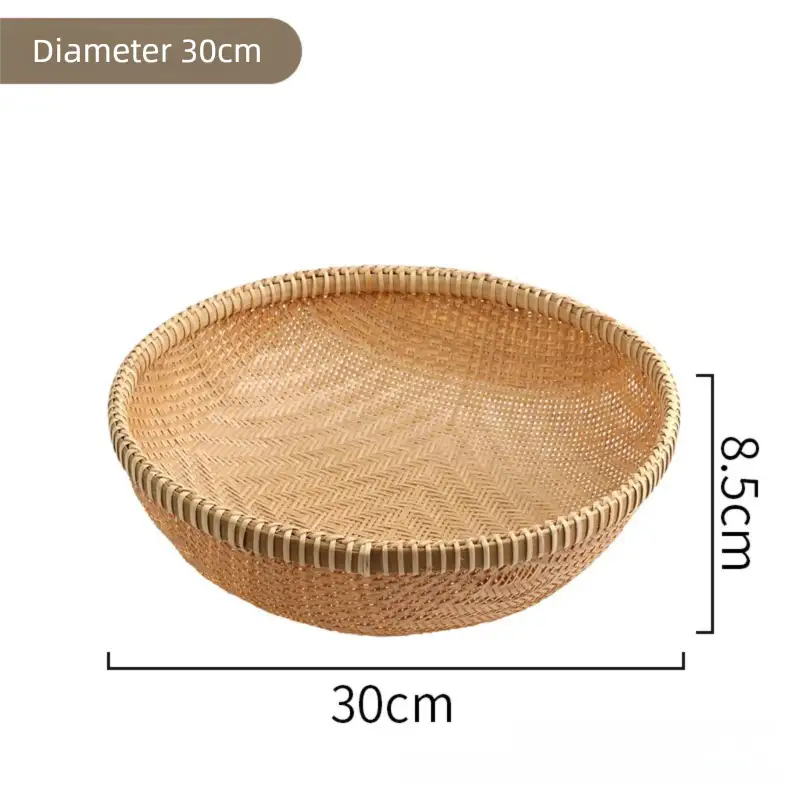Bamboo Bread Basket Set - Handcrafted Kitchen Storage Baskets | Eco-Friendly Home Decor|11 Options Available