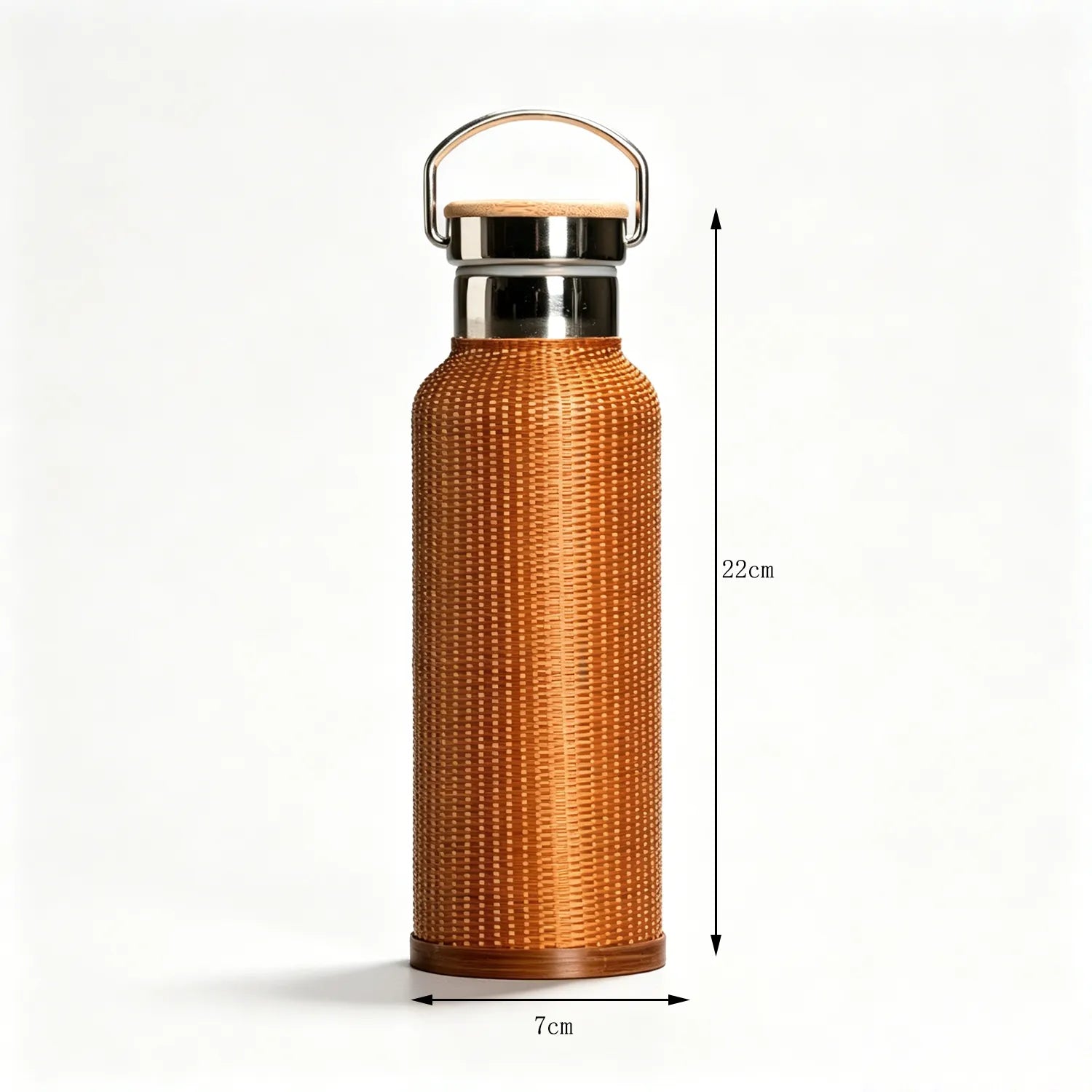 Vintage Bamboo Woven Insulated Travel Mug|11 Options Available