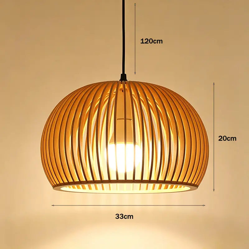 Minimalist Wood Pendant Light