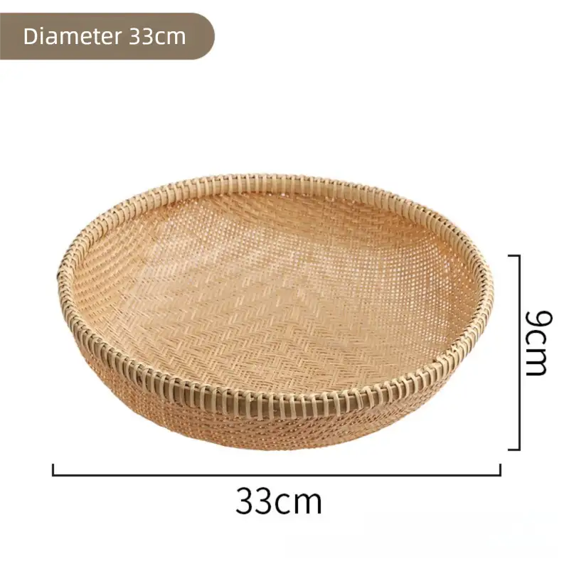 Bamboo Bread Basket Set - Handcrafted Kitchen Storage Baskets | Eco-Friendly Home Decor|11 Options Available