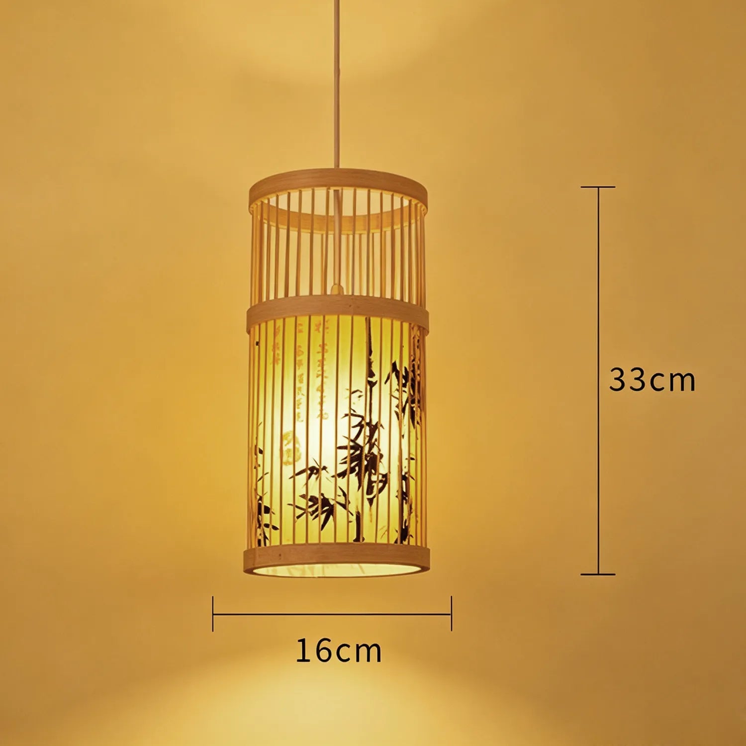 Handwoven Bamboo Pendant Lantern Light for Tea Room Dining Space|15 Options Available