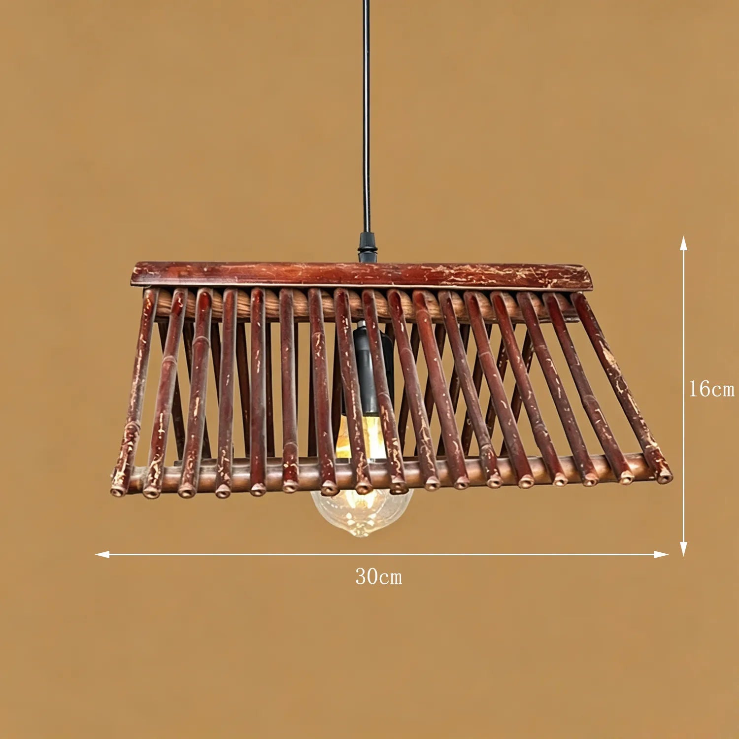 Bamboo Wabi Sabi Wall Pendant Lamp| Zen Ambient Light|16 Options Available