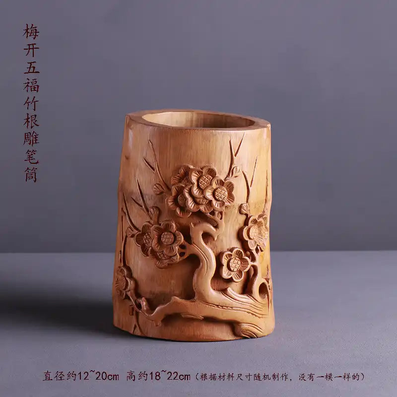 Bamboo Root Sculpture – Handcrafted Decor (6 Styles)