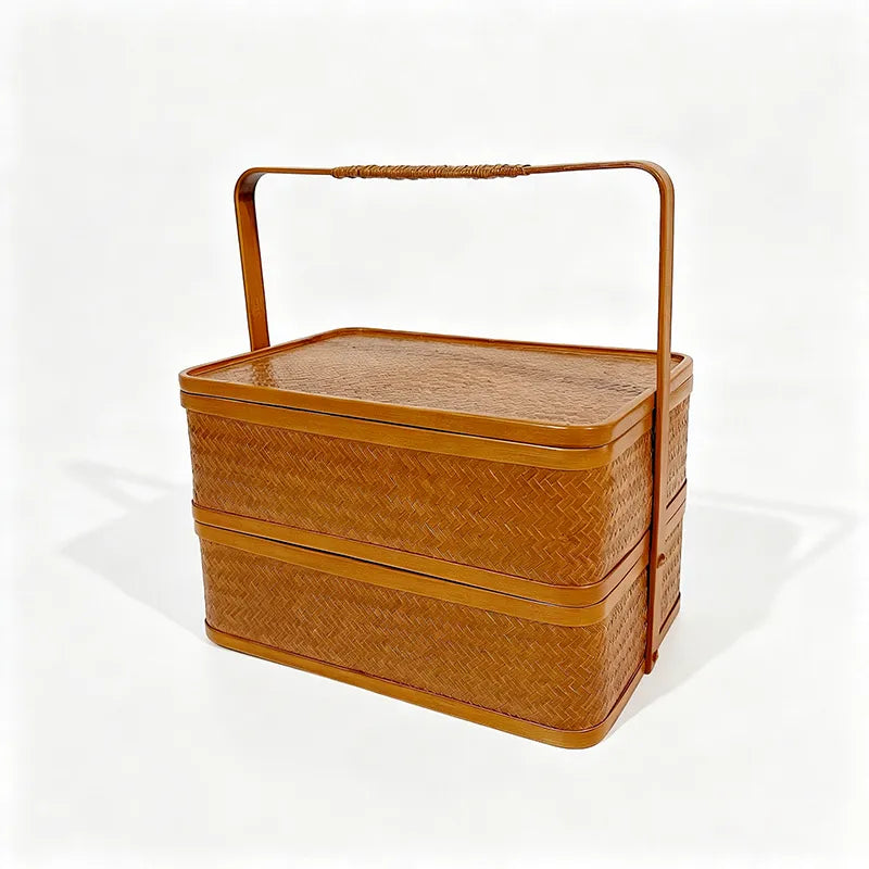 Handwoven Bamboo Tiered Storage Basket Box|11 Options Available