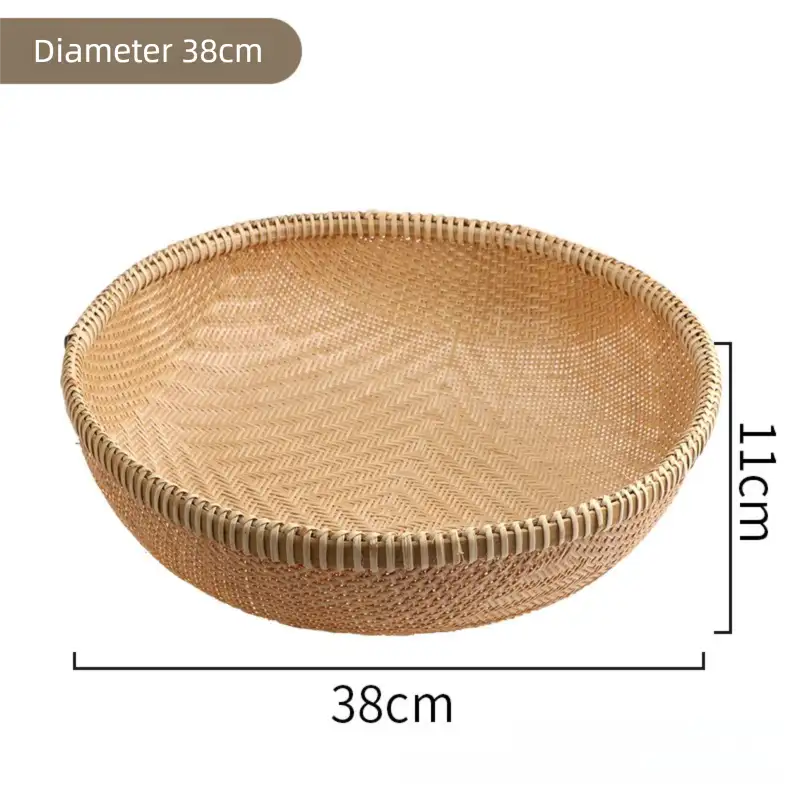 Bamboo Bread Basket Set - Handcrafted Kitchen Storage Baskets | Eco-Friendly Home Decor|11 Options Available
