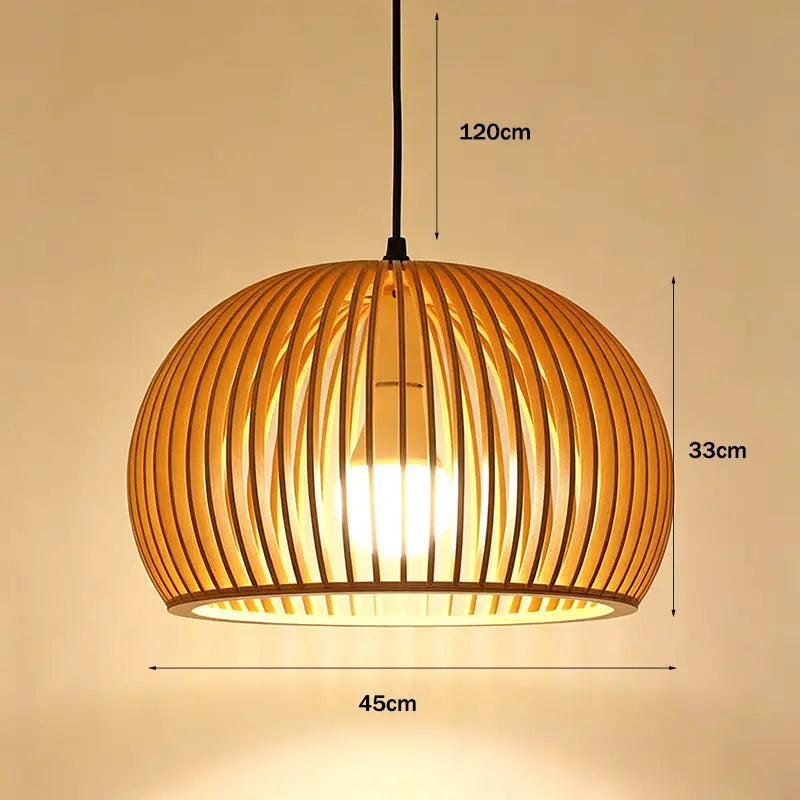 Minimalist Wood Pendant Light|12 Options Available