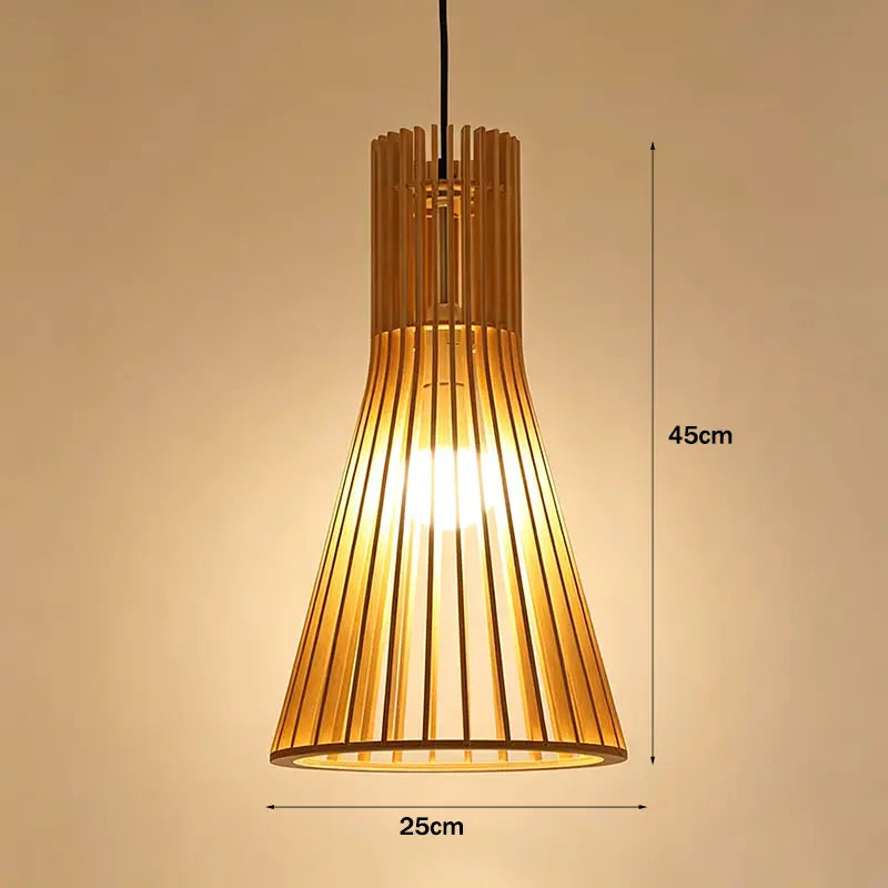 Minimalist Wood Pendant Light|12 Options Available