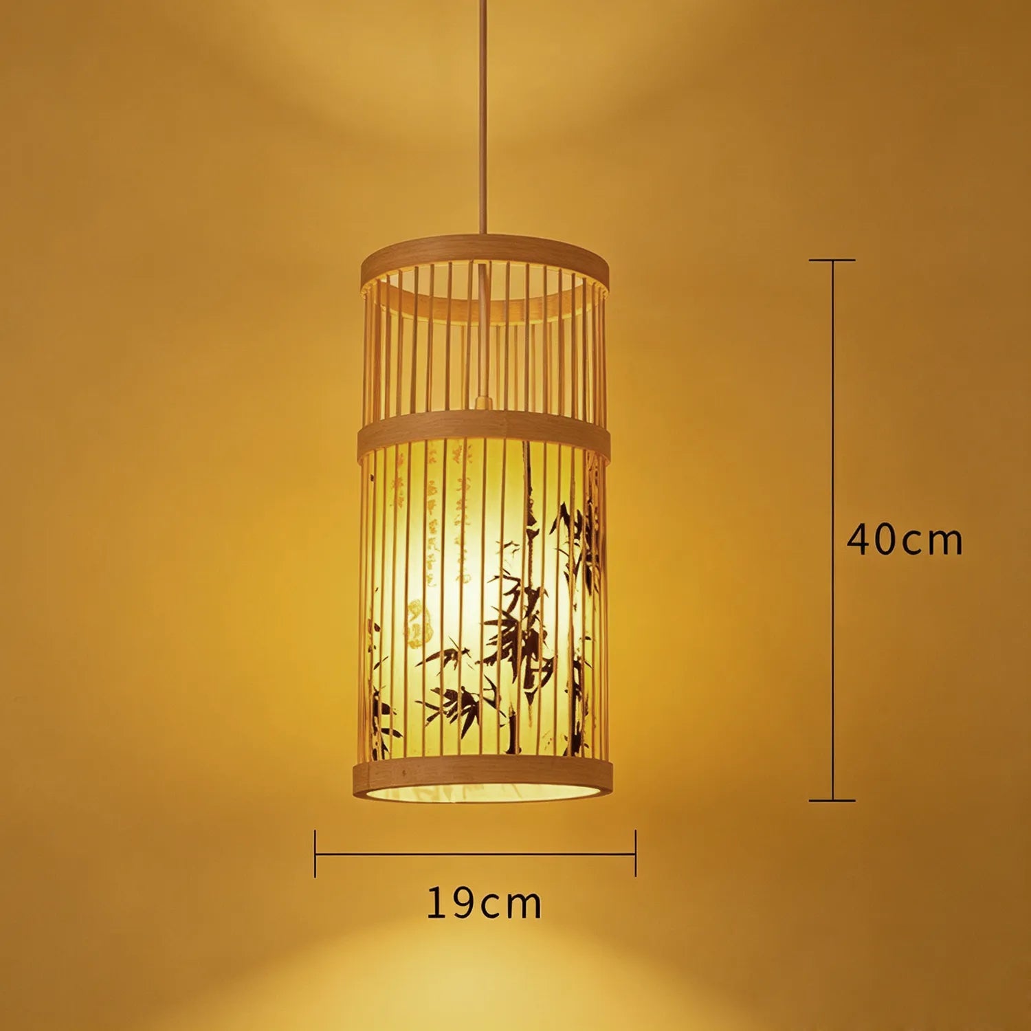 Handwoven Bamboo Pendant Lantern Light for Tea Room Dining Space|15 Options Available