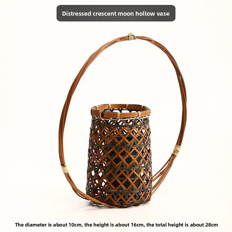 Handwoven Bamboo Zen Flower Vase – 29 Styles Available