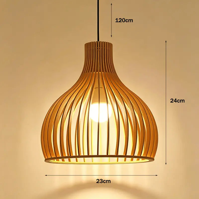 Minimalist Wood Pendant Light|12 Options Available