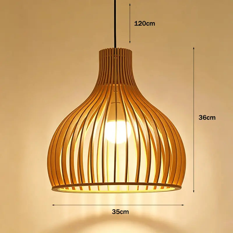 Minimalist Wood Pendant Light|12 Options Available