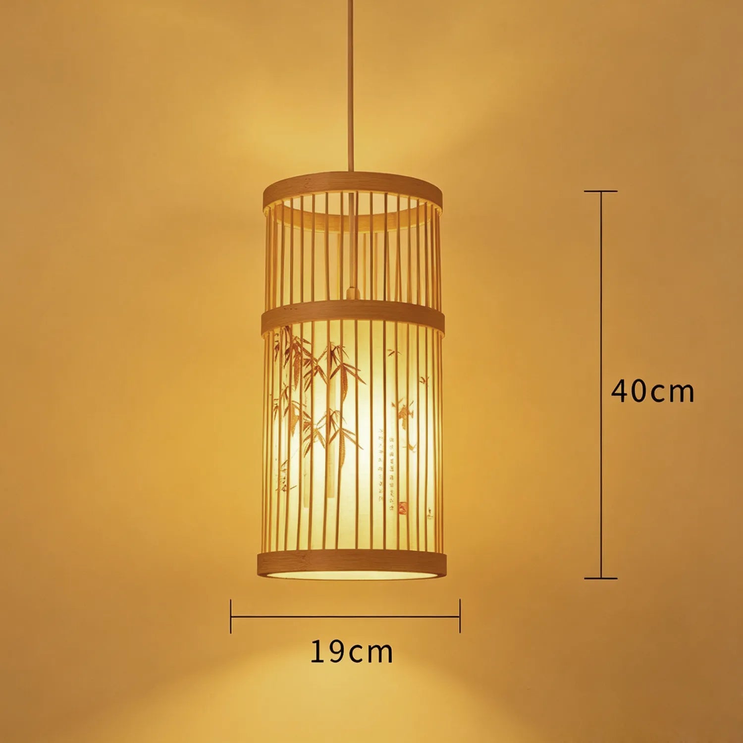 Handwoven Bamboo Pendant Lantern Light for Tea Room Dining Space|15 Options Available
