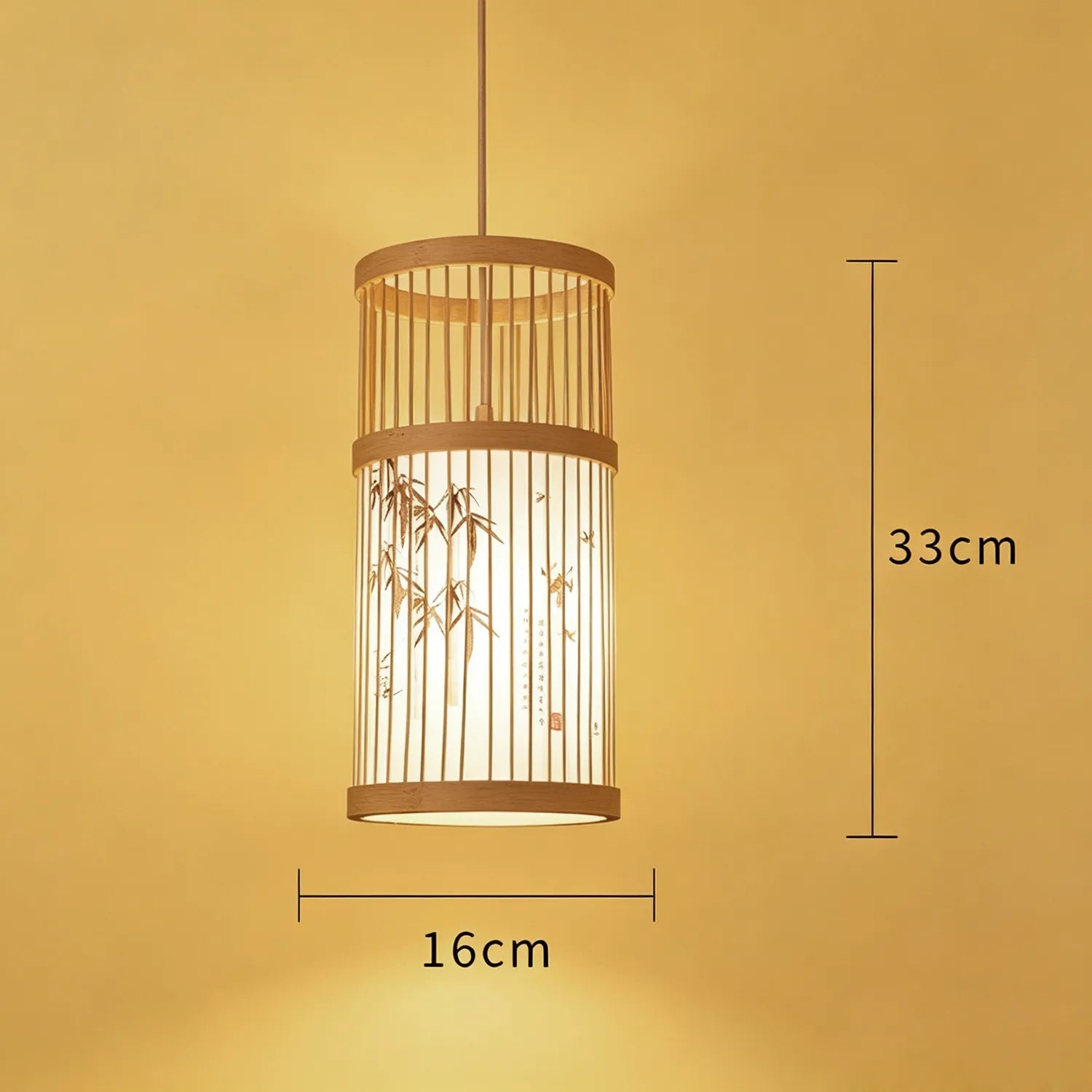 Handwoven Bamboo Pendant Lantern Light for Tea Room Dining Space|15 Options Available