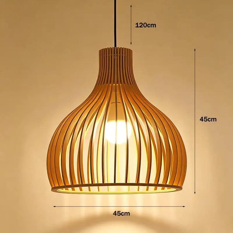 Minimalist Wood Pendant Light|12 Options Available