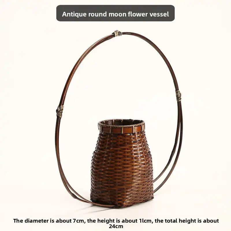 Handwoven Bamboo Zen Flower Vase – 29 Styles Available