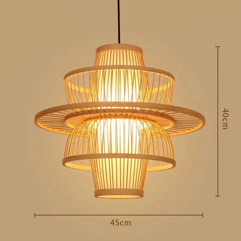 Zen Bamboo Chandelier| Home & Commercial Use|80 Options Available