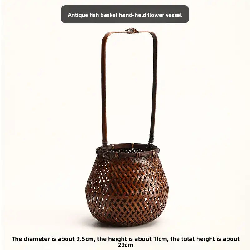 Handwoven Bamboo Zen Flower Vase – 29 Styles Available