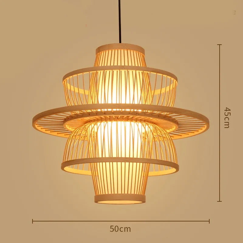 Zen Bamboo Chandelier| Home & Commercial Use|80 Options Available