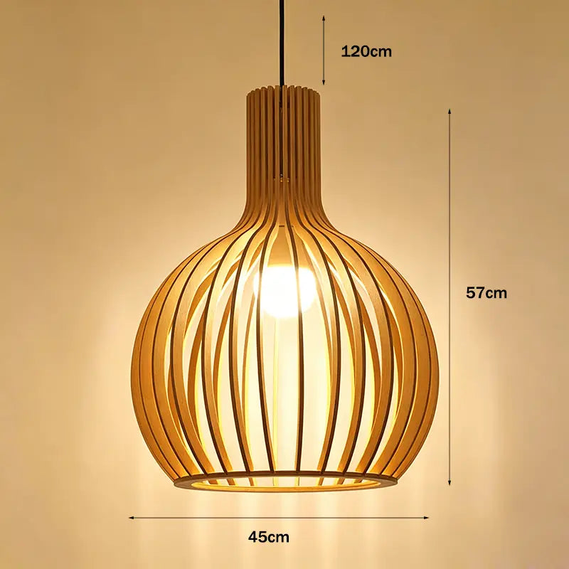 Minimalist Wood Pendant Light|12 Options Available