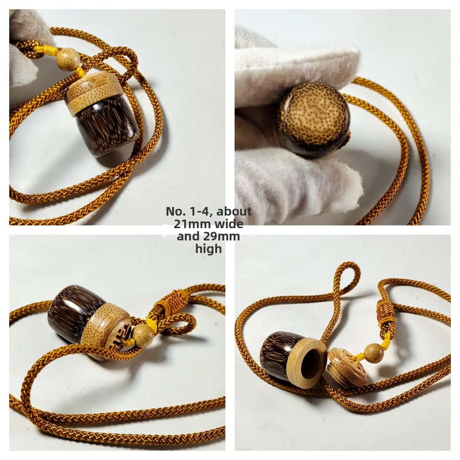 Solid Bamboo Root Pendant – Handcrafted (11 Styles)