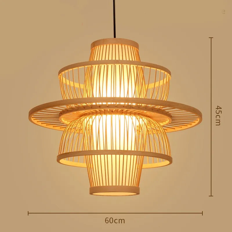 Zen Bamboo Chandelier| Home & Commercial Use|80 Options Available