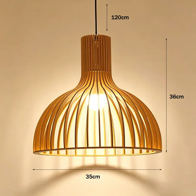 Minimalist Wood Pendant Light|12 Options Available