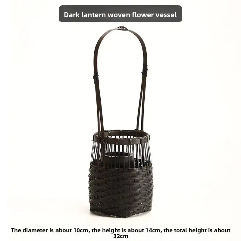 Handwoven Bamboo Zen Flower Vase – 29 Styles Available