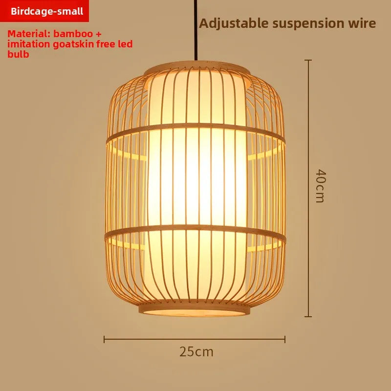 Zen Bamboo Chandelier | 80+ Woven Styles | Home & Commercial Use