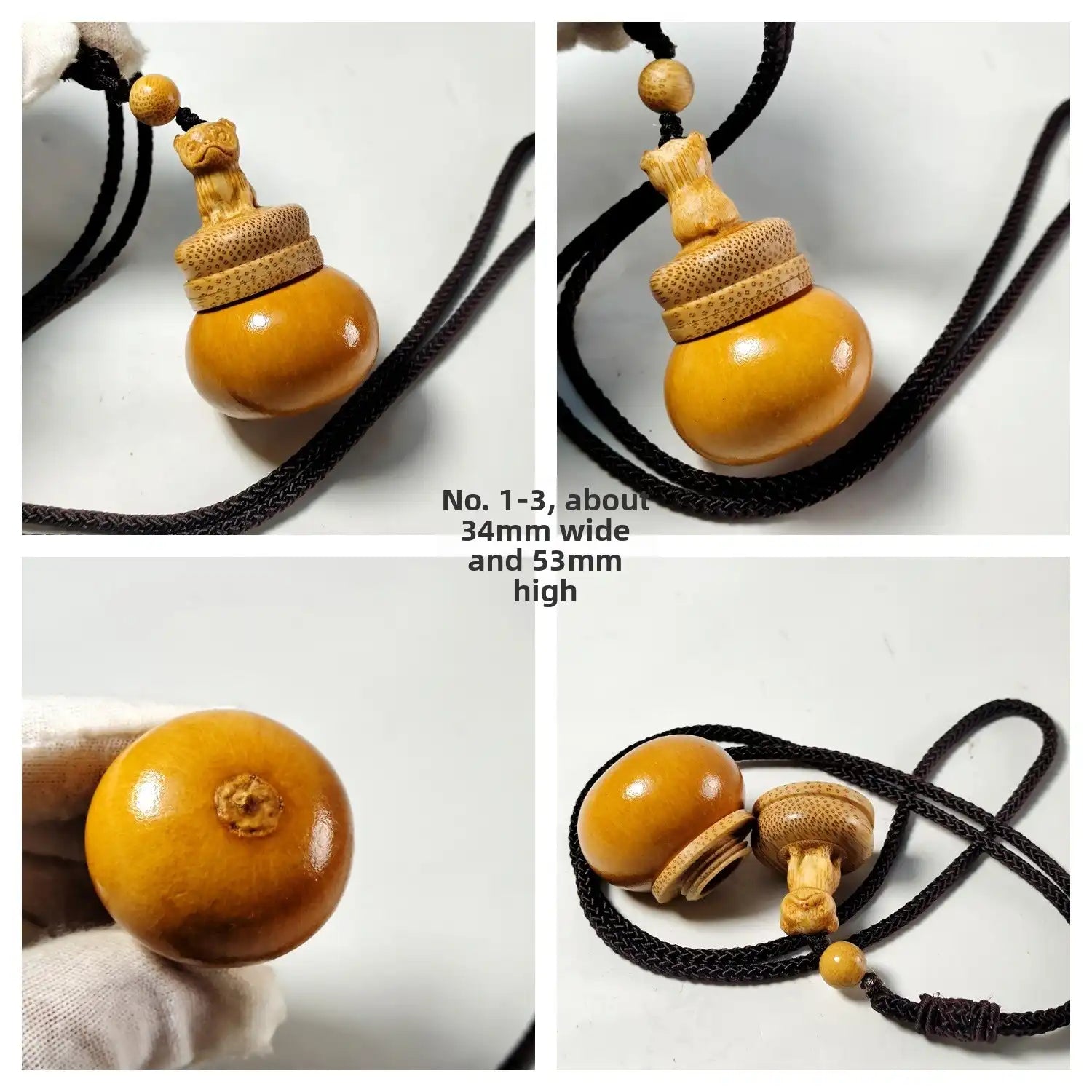 Solid Bamboo Root Pendant – Handcrafted (11 Styles)