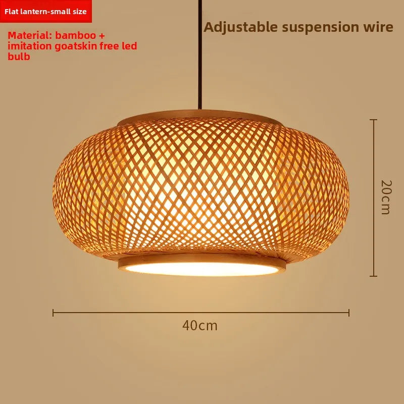 Zen Bamboo Chandelier | 80+ Woven Styles | Home & Commercial Use