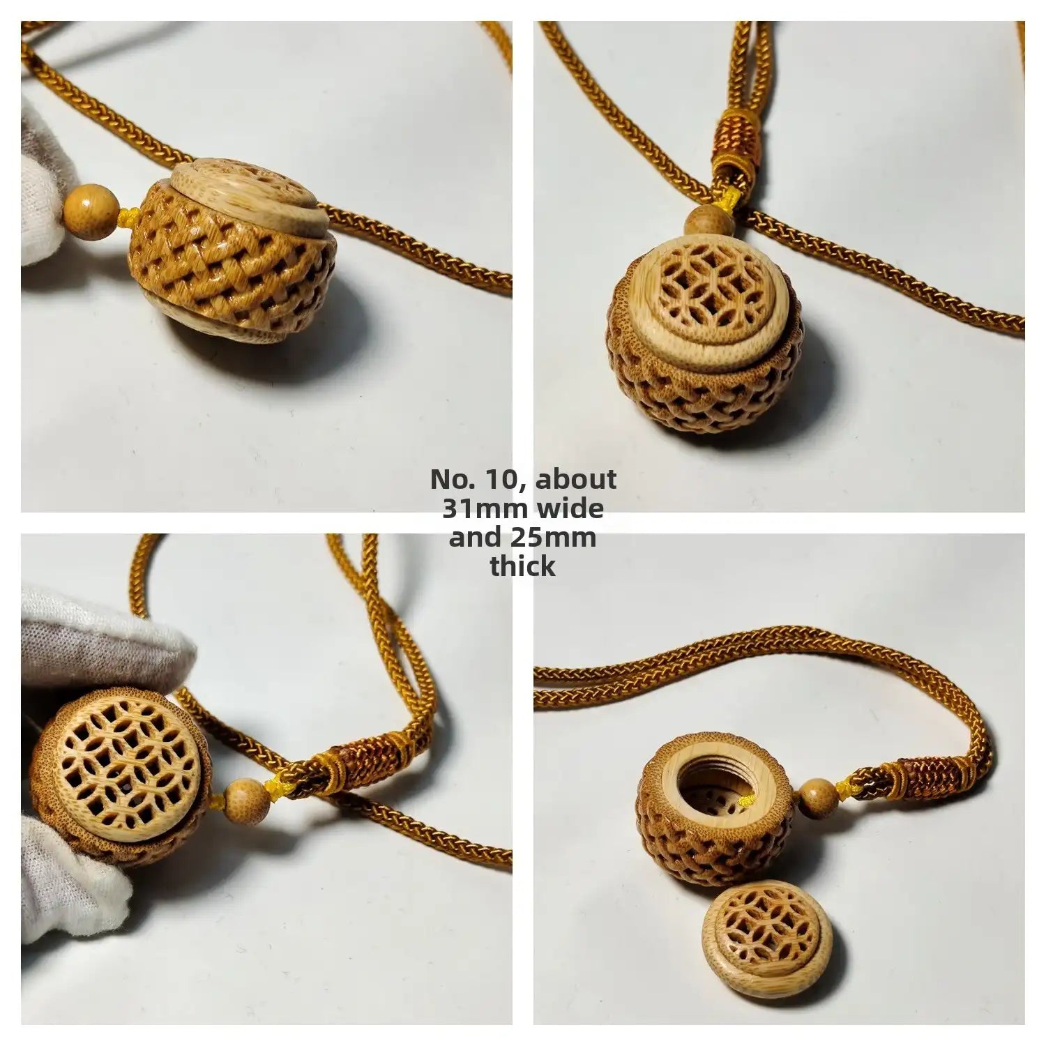 Solid Bamboo Root Pendant – Handcrafted (11 Styles)