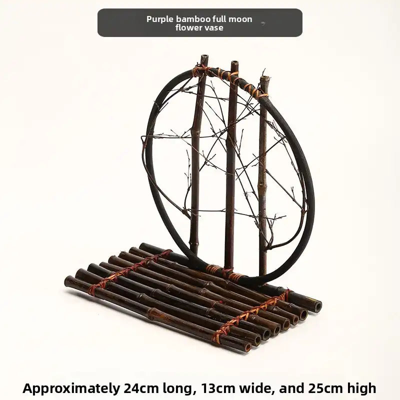 Handwoven Bamboo Zen Flower Vase – 29 Styles Available