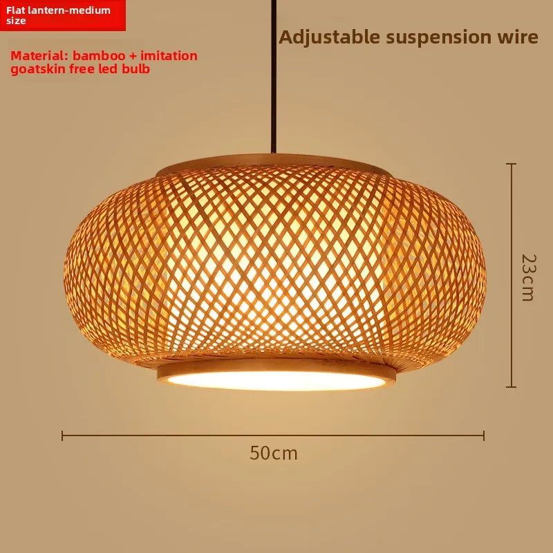 Zen Bamboo Chandelier | 80+ Woven Styles | Home & Commercial Use