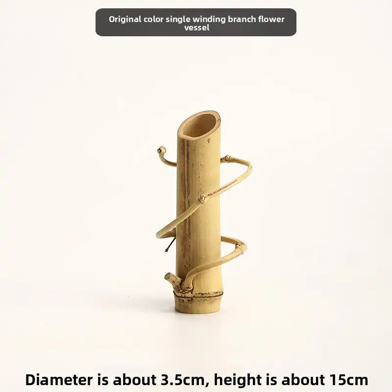 Handwoven Bamboo Zen Flower Vase – 29 Styles Available