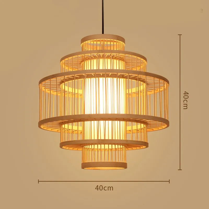 Zen Bamboo Chandelier| Home & Commercial Use|80 Options Available