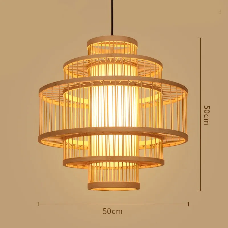 Zen Bamboo Chandelier| Home & Commercial Use|80 Options Available