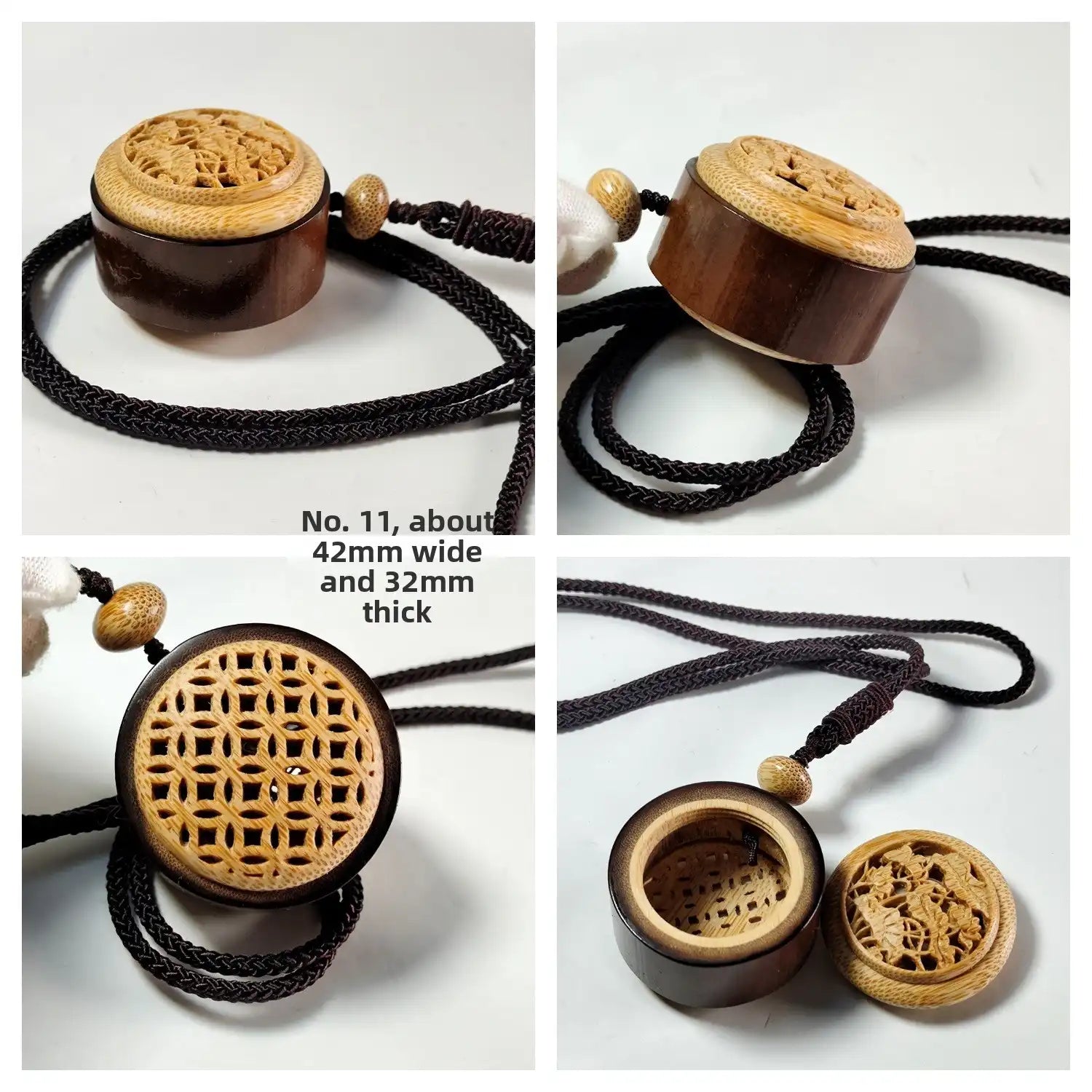 Solid Bamboo Root Pendant – Handcrafted (11 Styles)