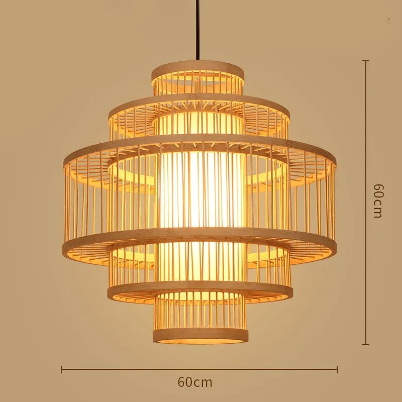 Zen Bamboo Chandelier| Home & Commercial Use|80 Options Available