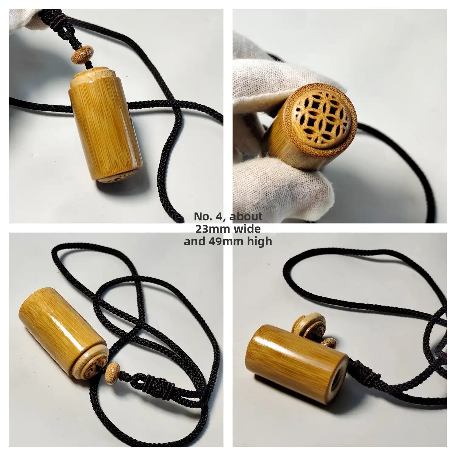 Solid Bamboo Root Pendant – Handcrafted (11 Styles)