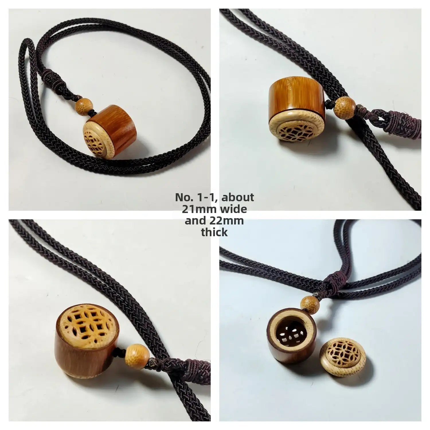 Solid Bamboo Root Pendant – Handcrafted (11 Styles)