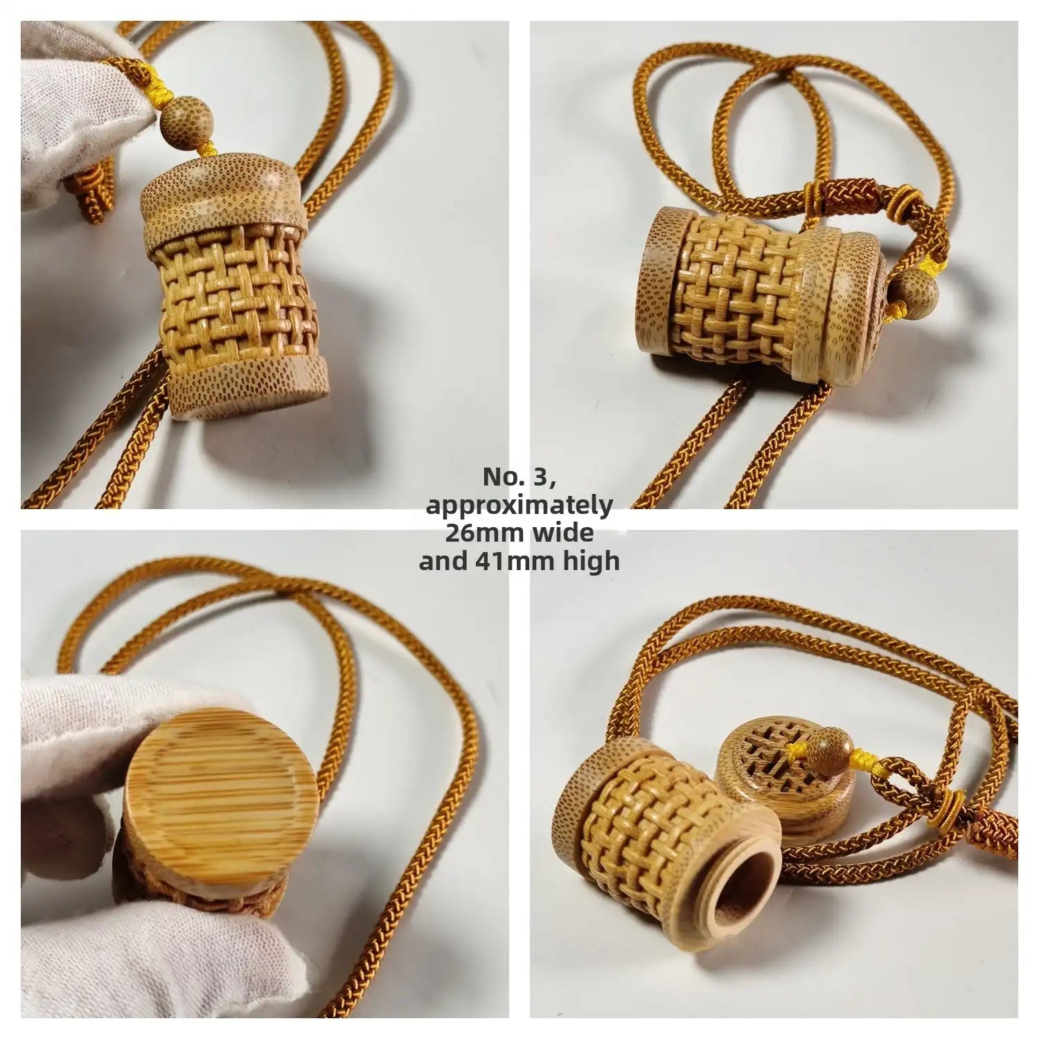 Solid Bamboo Root Pendant – Handcrafted (11 Styles)