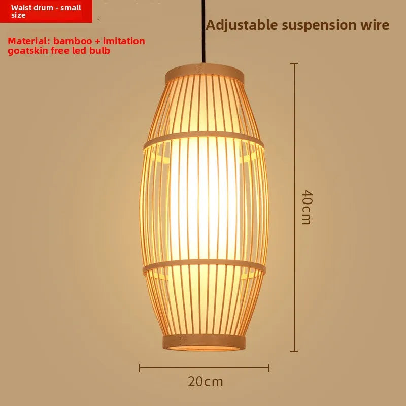 Zen Bamboo Chandelier | 80+ Woven Styles | Home & Commercial Use